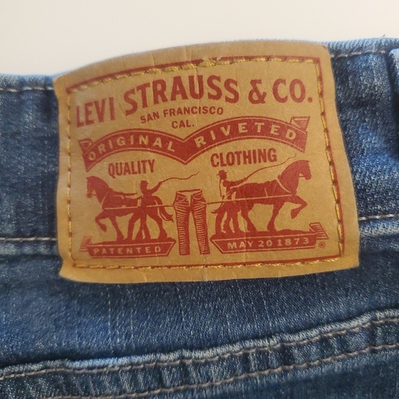 Levi's Denizen Mid Rise Skinny Stretch Blue Jeans Size 29 Women's - Picture 2 of 11